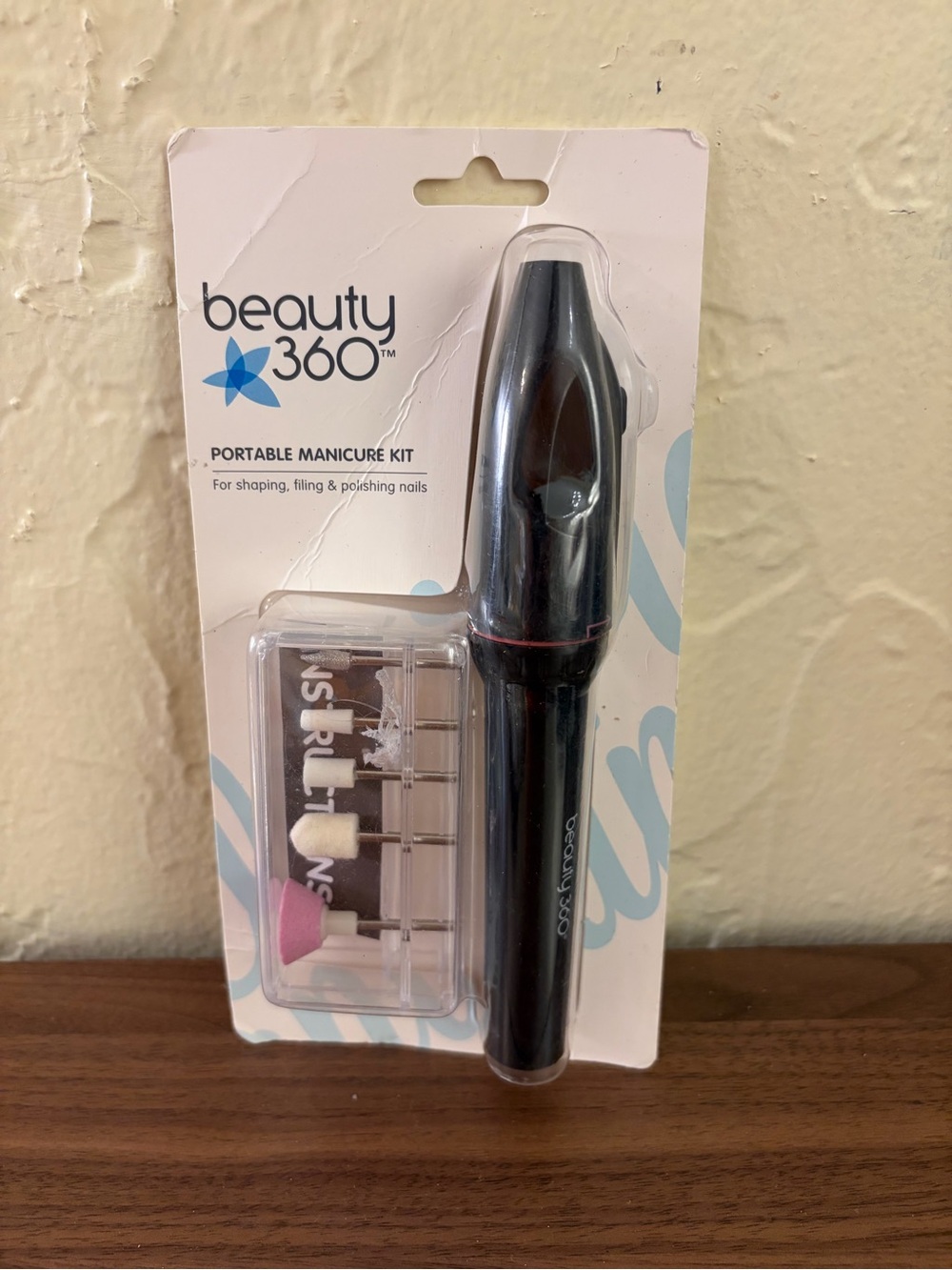 Beauty 360 Portable Electric Manicure Kit 5 Interchangeable Heads New
